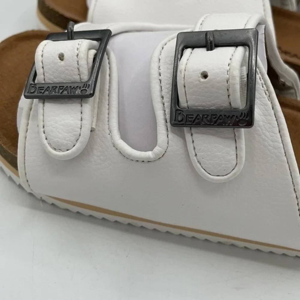 BEARPAW White Brooklyn Sandals